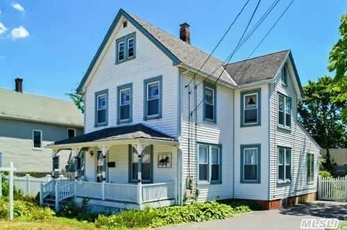 Cherished Yesteryears! Beautifully Cared For 1908 Country Colonial Located Near The Quaint Village Of Islip. This Unique Gem Features 3 Bedrooms, 1.5 Baths With A Spacious Living Room, Formal Dining Room, Eat In Kitchen With A Breakfast Nook, Den, Laundry Room/Pantry,  Granny Attic,  Hardwood Floors Throughout, Original Woodwork, Large, Closets, Basement & Much More,