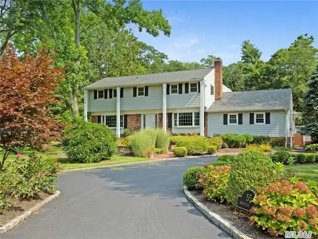 Custom Center Hall Colonial, Totally Redone. Radiant Heat Kitchen , New Guest Wing With 2 Beds, 2 Bths, Lr, Kitchenette, New Roof, New Landscaping, New Fence With 2 Ft Stone Wall, New Siding, Gas Heat And Cooking, Roslyn Schools,  Natural Gas Generator,  Perfect 1.04 Acre With Pool And Hot Tub , New Trex Decking, Invisible Dog Fence. Possible Professional Office