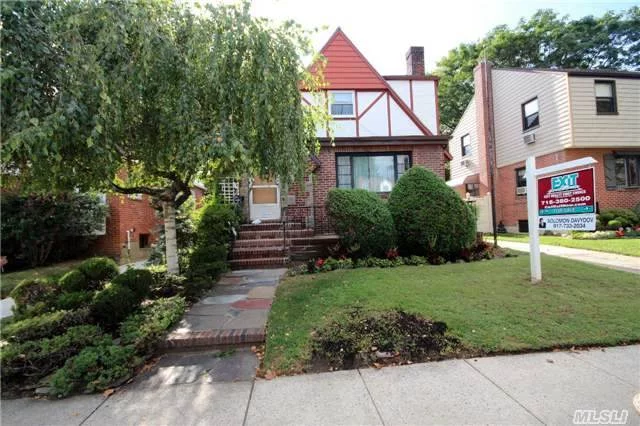 Unique Opportunity To Own 1Family Tudor House Located In The Center Of Fresh Meadows. The House Features 2Floor Full Extension, Spacious Sunny Living Room, Formal Dining Room, Large Eat In Kitchen, Family Room, 5 Spacious Bedrooms, 2.5Baths. In Addition There Is Full Basement With Separate Entrance, 2Car Garage, Stand Up Attic Beautiful Private Backyard And Much More..