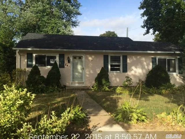 Great 3 Bedroom Ranch Features New Bath, Large Living Room, Dining Room, Eat-In-Kitchen, 1.5 Car Detached Garage Updated Vinyl Siding New Roof