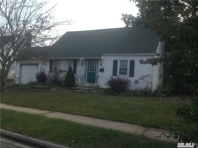 Cape With 4 Bdrms- 2 Bths And A Full Finished Basement. Comes As Is, No Furniture To Be Removed By The Sellers. Needs Work