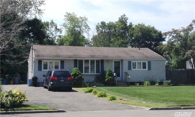 Immaculate 3Br, 2Ba With Great Room, Vaulted Ceilings, Skylite, Eik, Sliders To Private Deck, Full Basement, Ose. Wood Floors, Newer Windows, A Must See! Central Islip Schools. Near Major Transportation, Roadways And Shopping.