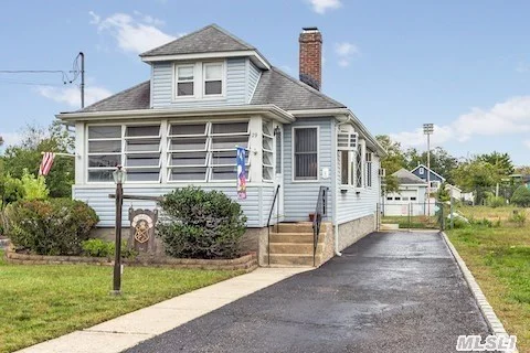 Great Waterfront Home ! Featuring Large Living Room With Wood Burning Fireplace, Updated Kitchen With Eating Area, Full Bath, King Size Master Bedroom, & 2nd Guest Bedroom. This Home Sits On A Large Lot With A 1 Car Detached Garage, Bulkhead With A Boat Slip, & Semi-Raised Foundation!