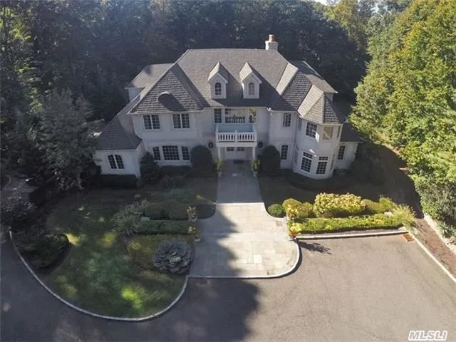 Move Right Into This Stately French Country Manor Nestled On 3+ Acres Of Serene Property. Offers Incredible Entertainment Flow With Open And Airy Spaces, Custom Plaster Architectural Mouldings, Hardwood Floors Throughout, High Ceilings, Gourmet Kitchen Open To Breakfast Room And Den, 3 Fireplaces, Lush Master Suite, All Bedrooms En-Suite, Close To Beach, Golf And Schools.