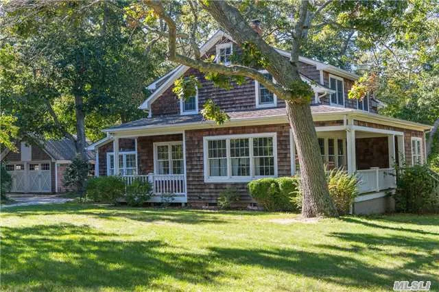 This Charming North Fork Cedar Shingled Retreat Has The Best Of The North Fork At The Door Steps! Remodeled Inside And Out Provides For Years Of Carefree Enjoyment. The House Offers Charming Open Floor Plan Architecture With Tasteful Features Throughout, The Waterview Porch Off The Living Room, Wood Burning Fireplace W/Built In Book Case And Stunning Kitchen Space!