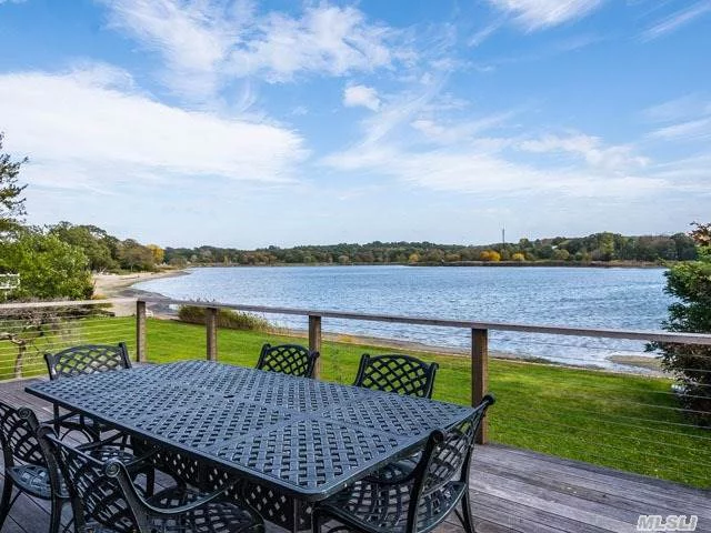 Fabulous Entirely Renovated 4 Bedroom Ranch-Style Contemporary With Panoramic Water Views. Dramatic Vaulted-Ceiling Master. Unique Opportunity To Own A Truly Spectacular Waterfront. Prospective Purchasers To Verify Taxes And Info. Beach Rights & Boat Launch Included In Homeowner&rsquo;s Association. Annual Homeowner&rsquo;s Association Dues.