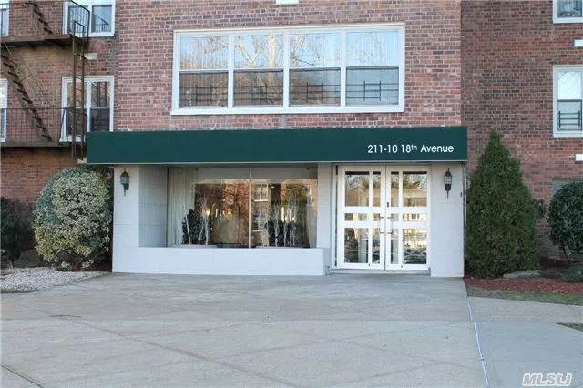 This Large 2 Br Co-Op In The Heart Of Bayside Is In Excellent Move In Condition. It Features Hardwood Flooring Throughout. Updated Kitchen With Stainless Steel Appliances, And A Updated Bathroom. Central Air/ Heat Is Included In The Maintenance, Parking Is Also Available. In Addition It&rsquo;s Centrally Located To Shops, Restaurant&rsquo;s, Bars, Lirr, And The Express Bus To Nyc.