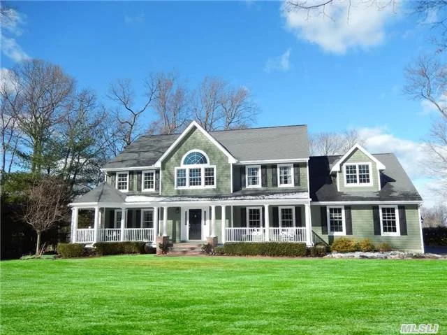 Gracious Center Hall Colonial/Post Modern Home Offering Fine Craftsmanship Through-Out. Ideally Situated With In A Cul De Sac On .75 Acre Of Pristine Property, This Home Has Been Designed For The New Millennium While Still Having A Warm And Graceful Charm. This Is A Very Rare Opportunity To Live On One Of The Most Desired Locations In Harborfields Schools.