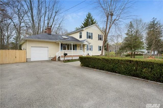 Seeing Is Believing W/This Large 4 Bdrm Colonial On 1/2 Acre Horse Property W/Barn, Ag Pool W/Deck. All Updated 2005 Inside & Out. Open Floor Plan. 2 Fbaths. Mstr Bdrm 1st Flr. Fdr & Den, Lr Boasts Skylight & Fpl. Hw Floors Thru Out 1st Floor. Pt Fin Bsmnt W/Hi Ceilings/Large Egress. Taxes W/Star $12, 333. Many Possibilities. Close To Major Rds, Shopping & Beaches