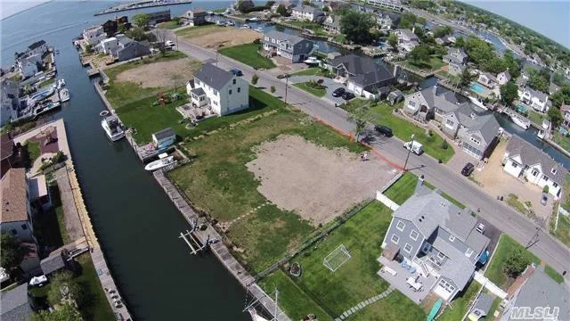 .34 Acre Waterfront Parcel W/Boat Slip In A E Flood Zone. Zoned Residential A. 5 Homes North Of The Great South Bay, Yet Highly Protected From Mother Nature