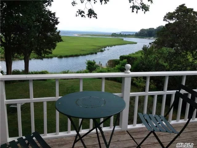 Wide Open Water Views Of Creeks, Peconic Bay, Even The South Fork! Relax In This Delightful Craftsman Cottage Tucked Away Down A Quiet Lane. You&rsquo;ll Live On The Screened Porch, Breezy Upper Deck And Lovely Waterfront Lawn. 3 Bedrooms. Kayaks And Bicycles Available. Convenient To Wineries, Restaurants And One Of The North Fork&rsquo;s Best Sandy Bay Beaches.