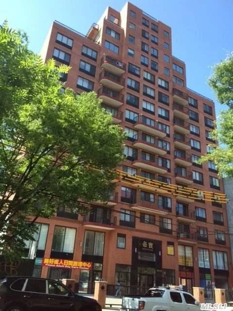 Very Bright, Nice And Cozy One Bedroom Condo, Hardwood Floors, Washer/Dryer In Unit, Tax Abatement, 24Hrs Doorman, Minutes To #7 Train/Lirr And Skybiew Pac Mall.