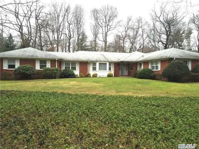 Oyster Bay Cove!!!! Reduced...Spring Is In The Air. Super Spacious Light Filled Brick Ranch On 2.02 Private And Wooded Acres. Well Appointed Rooms, 8&rsquo; Ceilings, Wood Burning Fireplace, Enormous Full Basement And 2 Car Garage..Paver Patio. Woodward Estates Road Assoc./$600/Yr. Basic Star=$778. Sd #6 Roosevelt Pk-2/Vernon 3-6/Obhs 7-12