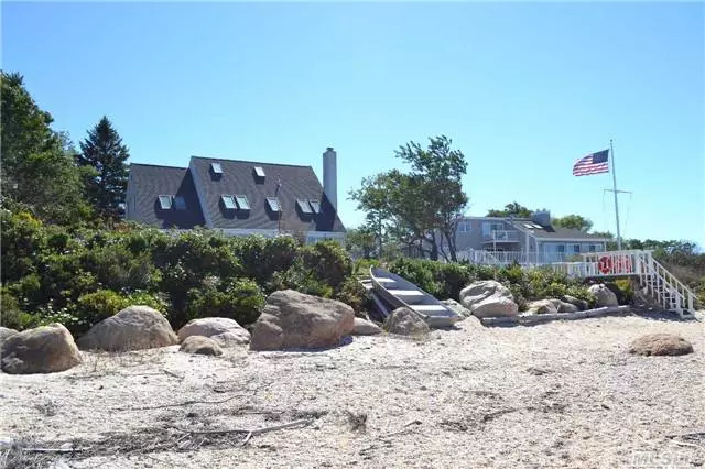 Extremely Spacious Sound Front Contemporary On Li Sound. 100 Ft Of Private Beach W/ Amazing Views, Very Low Bluff, Fabulous Sunset All Year. 5 Queen Sized Bedrooms, 2 Full Baths, 2 Half Baths, Great Kitchen, Social Living & Dining Area. Incredible Large Deck & Barbeque Area Overlooking The Sound. This House Has Room For Everyone.