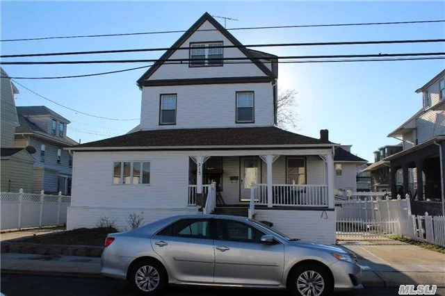 Classic Rockaway Park West Victorian Legal Two Family Used As A One.This Home Has All The Charm And Style Of A Grand Old Victorian Home.With High Ceilings And Very Spacious Rooms, Original Stained Glass Windows, Three Levels High, Big Front Porch, Back Deck And Pool, Long Private Driveway And Two Car Garage.Situated On A 60X100 Property Lot This Home Is Priced To Sell!