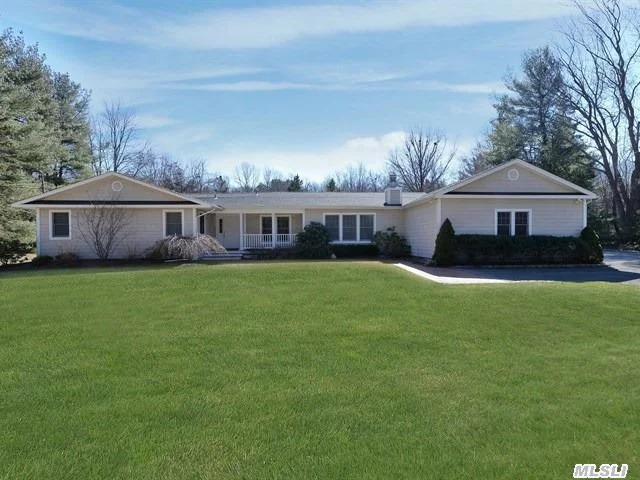 Beautifully Renovated&Expanded 5Br, 3.5Ba Ranch.New Kitchen W/ Stainless High End Appliances, Striking Great Rm W/ Frpl, Grand Master Suite W/ Marble Bath, Radiant Heat&Jacuzzi Tub, Separate Guest Suite.Fin Bsmnt, 3Car Garage, Csh Schools.Set On 2 Flat Acres W/ Inground Pool.Private Beach/Mooring Rts.Seller Will Entertain Offers Starting At $ 1, 499, 000 -$ 1, 549, 000.