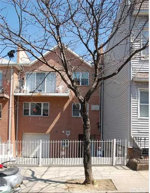 Brick 3 Family With 1 Car Garage, 1 & 2nd Fl Balconies, Yard And Located Near All. 3rd Fl Will Be Vacant On Title.