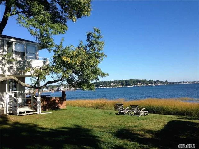 Wonderful Opportunity To Spend The Summer On The Water. Open And Spacious Home Sits On The Water With Beautiful Views Over Oyster Bay Harbor. Perfect For Entertaining. Watch The Sunsets From The Spacious Deck. 5 Bedrooms, 3 Bath With Lots Of Room For Family And Guests.