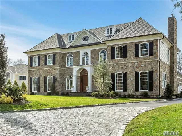 New To Market Newly Constructed Elegant 6 Bedroom Connecticut Fieldstone Center Hall Colonial On Cul De Sac Overlooking Nature Preserve. Soaring Entry Leads To Grand Scale Entertaining Spaces With Incredible Architectural Details & Millwork. Finished Lower Level W Approx. 3000 Sq Ft Of Living Space.