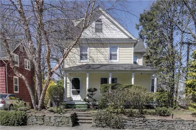 Bright & Beautiful Updated Front Porch Village Colonial In The President&rsquo;s Section Of Port Washington. Open Concept Eik Overlooking Sunken Den, Fdr, Flr W Fp & Powder. 2 Bedrms, 1 Full Bath On 2nd Fl & Bedrm & 1/2 Bath On 3rd. Full Finished Basement W Laundry & Storage. 2 Car Det Garage. Oversized Yard With Deck. Ig Sprinklers. Perfectly Situated Near Town, Train & Water.