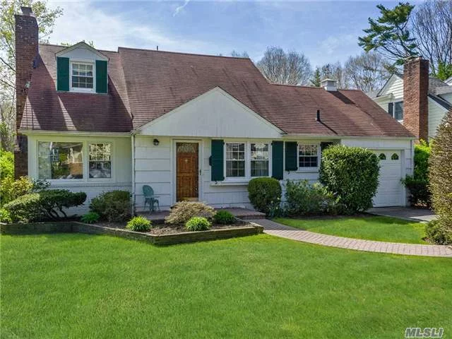 Charming Cape In Manhasset Bay Estates, 3 Bedroom, 2Bath, Large Den, Living Room W/Fireplace, Kitchen, Dining Room, Hw Floors, Private Backyard, Brick Patio With Electric Awning, 1 Car Garage, Beach And Mooring With Fee.