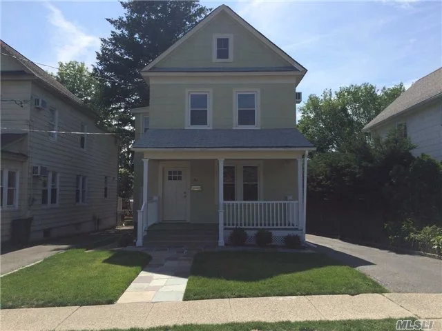 Totally Restored To Perfection. All In The Heart Of Town. Brand New Kitchen. 2 New Baths, Gas Heat, And Cooking. Front Porch, Parking Off Street. Close To Town And Lirr