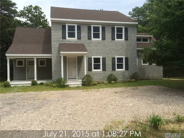 Cedar Sided Colonial With Modern Open Floor Design Located On A Low Traffic Tree Lined Street Close To Sag Harbor Village Amenities Full Basement With 8&rsquo; Ceilings , This Could Be A Great Blank Canvas To Start From Sold As Is