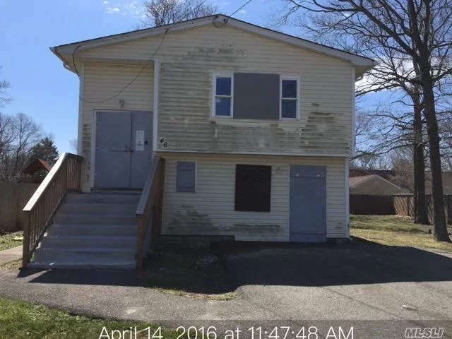 A Blank Slate -- Large 4 Bedroom, 2 Bath Raised Ranch With New Roof. House Has Been Stripped To The Studs. Great Rehab Opportunity.