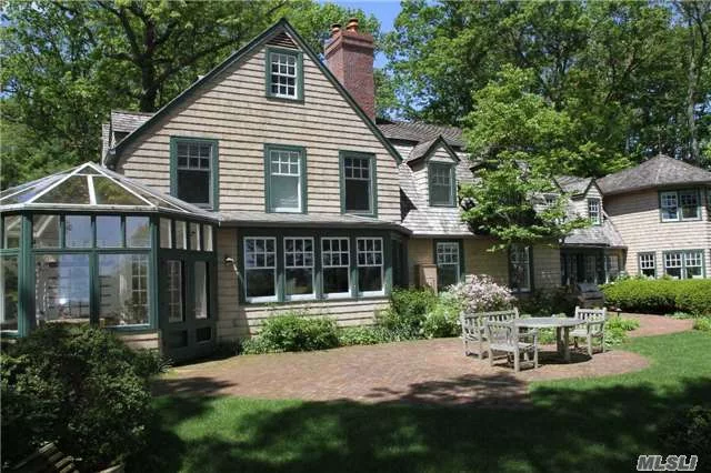 Shingle Style Residence On Award Winning Property Overlooking Cold Spring Harbor - Louis Comfort Tiffany Specimen Plantings- Woodland Paths Past Waterfalls & Ponds On Way To Beach. Tax Grievance Has Been Filed. Truly An Amazing Value! Laurel Hollow Village Beach And Mooring. Motivated Seller Csh Sd#2