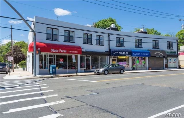 Mixed Use Investment Opportunity! 6 Stores With Parking In Rear, 5 Apartments, 4 Indoor Garage Spaces/Storage, Full Lower Level With Boiler Room. High Traffic, Visibility, Close Proximity To Lie And Northern Blvd.