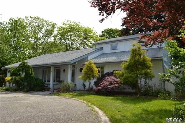 Great Value! Lovely, Spacious & Bright Contemporary With Hardwood Floors, Private Master Suite, Vaulted Ceilings, Hi Hats, Built In Microwave, Pull Down Attic Stairs, Alarm, Many Andersen Windows And Slider To Backyard, Nice, Level Yard, Circular Driveway, Lovely Neighborhood Of South Setauket Park In Three Village Sd