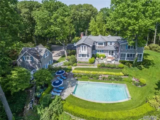 Cold Spring Harbor Schools. As You Enter Through The Blue Front Door, You Know Your Home! Look Straight Ahead To The Elevated View Of Cold Spring Harbor; Makes You Smile Immediately! A Large Great Room With Wood Burning Fieldstone Fireplace, And Radiant Heat Wide Plank Pine Floors Opens To A Delightful Screened In Porch Overlooking Mature Landscaping, Gunite Heated Pool.