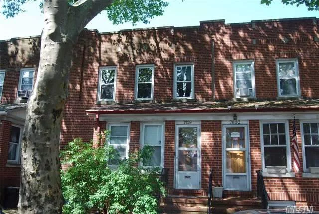 Nice 2 Family Brick On A Nice Quiet Tree Lined Block, This Is A 1 Bedroom Over 1 Bedroom , Gas Heating And Home Has Private Yard And Garage, Near Shopping And Transportation. 2nd Floor Is Vacant
