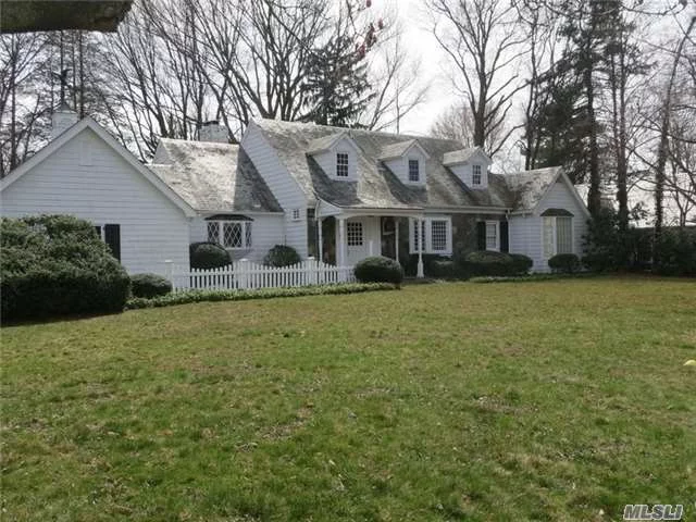 Flower Hill Expanded Cape Featuring Master Suite On Main Floor + Lr W/Fpl, Fdr And Eik, 2 Brs And Full Bath On Second Floor.