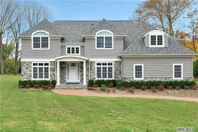 Magnificent Hampton Style Stone Colonial. 6 Bdrms, 4.5 Baths On 1.48 Flat Acres. Sprawling Entertaining Formal Room, Gourmet Eat-In-Kitchen With Top Of The Line Appliances. This Home Exemplifies Quality, Architecture And Design.