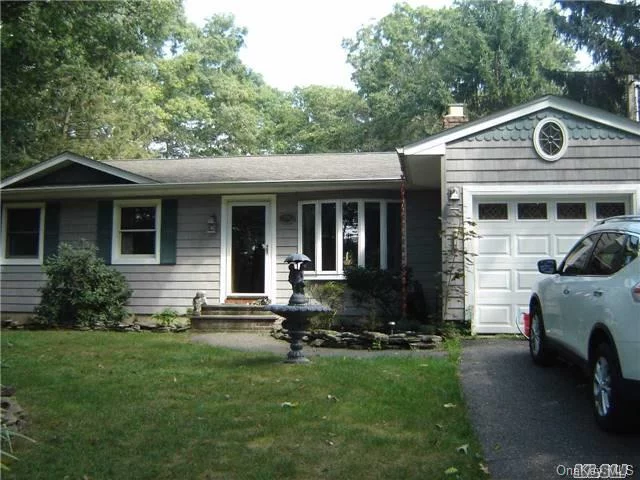 Beautiful Ranch On Quiet Dead End Street, Sachem Schools, Vinyl Sided Perfection Shingle Exterior, Bay Window And Fireplace In Living Room, 2 Sets Of Sliders To Huge Park-Like Fenced Yard. 2 Skylights, 200 Amp Elec, Updated Burner W/50 Gal Hw Tank, Finished Basement W/Bath & Egress Window, Low Taxes!! Deck, Shed & Hot Tub Are Gifts.