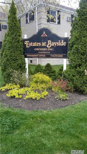 2nd Fl Co-Op Unit Estates At Bayside, Sd #26, Bright & Sunny Large Lr, Large Sized Two Bedrooms, Large Attic For Storage.