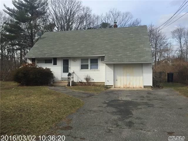 This Is A Fannie Mae Property. 4 Bedroom Cape Style Located On Large Level Property. Features Eik, Lr, (4) Bedrooms And Full Bathroom. Unfinished Basement And 1 Car Garage. Great Opportunity.