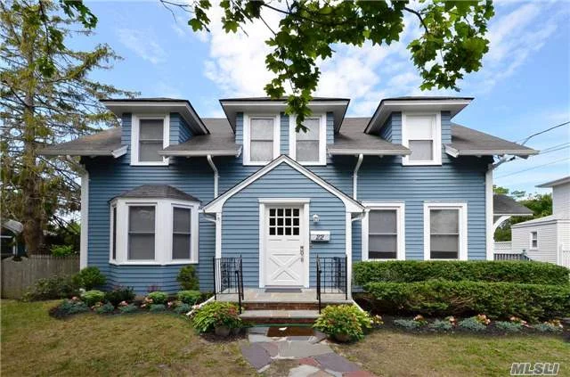 Completely Renovated Colonial With Bridge To Lovely Lake, Huge Deck, Near Schools, Vibrant Islip Main Street Scene.