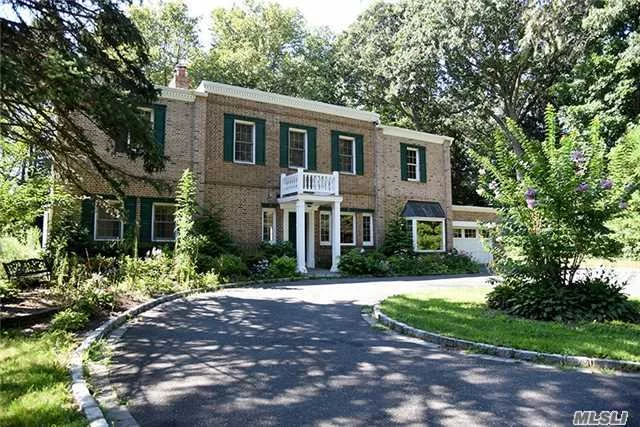 Stunning Brick Colonial On Over 2 Acres On A Private Road In Old Brookville. This 4 Bedroom, 3 Full Bath Home Radiates Glamour, With A Recently Renovated Eat In Kitchen With Granite Counter Tops, Custom Made Cabinets And Closets, And Patio To Children&rsquo;s Playground.