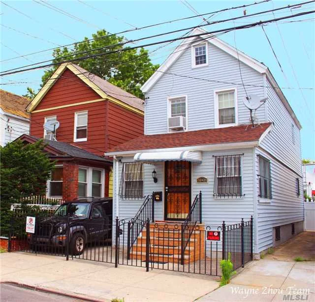 1 Family Fully Detached , Private Drive Way, 1 Car Garage , Full Finished Basement , 2.5 Bathrooms, Full Security Camera System, Minutes To Transportation A And J Train, Shopping Area, School And More.