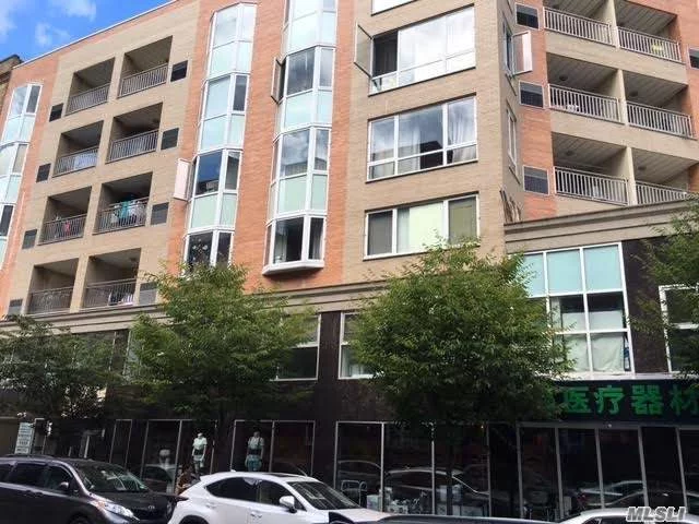 Spacious 2 Brs 2 Baths Condo Apt In The New Elevator Building Of Downtown Flushing. Large Livingroom Along With A Terrace Allows For Year Round Enjoyment Of Natural Lights. This Southern And Easthern Exposure Unit Has Lot Of Windows, Hard Wood Floor Throughout, Marble Bathroomand Kitchen, Generous Closets. New Washer And Dryer In Unit. Short Walking Distance To 7 Train....