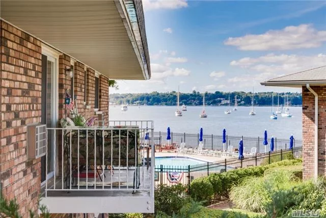 Terrific Toms Point 2nd Floor One Bedroom With Updated Kitchen And Balcony That Offers A View To The Pool And Manhasset Bay Beyond. Priced To Sell!