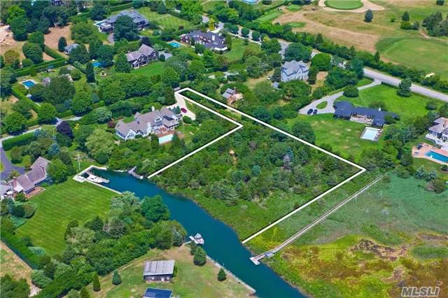 Build Your Dream Home On This 1.5 Acre Parcel South Of Quogue Street And Just 1 Block From Dune Rd. Dec & Board Of Health Permits In Place For 5000 S.F. House On 2 Levels Pool W/Spa And 2/Car Gar. Permits Also In Place For 25&rsquo; Dock On Deep Water Canal. The Setting Provides Expansive Unobstructed Southerly Views Over The Marshland To The Water. Glorious Sunrises & Sunset.