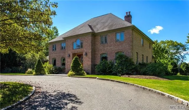 All Brick 6200 Sq. Ft. Center Hall Colonial. 2.6 Acres Of Flat Country Club Prop. Extensive Moldings And Millwork, Radiant Htd Flrs, Chefs Kitch, Butlers Pantry. Full Fin Bsmnt W/Party Rm, Wet Bar, Gym & Walk Out Ent. Backyard W/Heated Gunite Pool, Hot Tub + Stone Waterfall Wall, Extensive Bluestone Patio W/Built In Bbq +. Best Value In Area