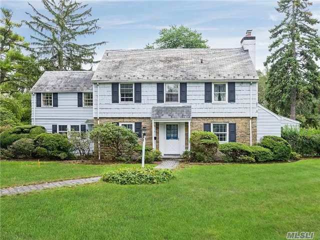 Classic Walter Uhl Colonial, Featuring 4 Bedrooms, 4 Baths, Over Sized Living Room With Fireplace, Formal Dining Room, Den, Office, Hw Floors Throughout, 2 Car Attached Garage, Over Sized Property, Slate Roof, New Cac, Being Sold As Is.