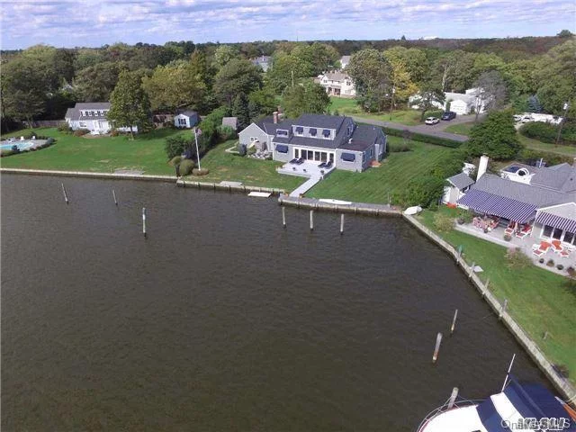 Set At The Head Of The Scenic Middle Canal In Bayberry Point That Leads To The Great South Bay, This Fully-Renovated Farm Ranch Is One Of A Kind Offering Breathtaking Views, Views, Views And Modern Design Details In This Prime Bayberry Location. Bring The B-I-G Boats. The Fit And Finish Will Amaze The Most Critical Shopper . . . . .