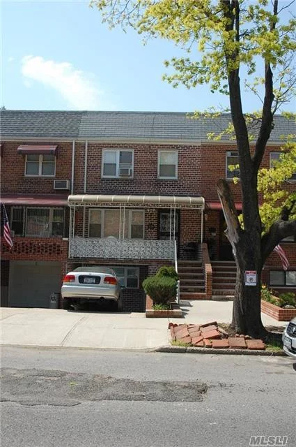 Lovely 1 Family Attached Brick In Middle Village, 6 Rooms, 3 Bedrooms, Full Finshed Basement, Hardwood Floors, Private Driveway And Private Yard. Close To Transporation.