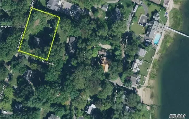 Beautiful Flat Building Lot, Over 1/2 Acre. Steps To Oyster Bay Harbor. Possible Water View From 2nd Floor Of Future Home To Be Built. Existing Gunite Pool And Belguim Block Driveway Paved With Pebbles. Opportunity For Builders.