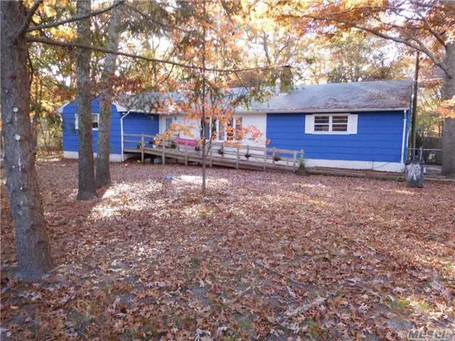 Country Ranch On Treed Shy Acre. Living Room With Stone Fireplace, Formal Dining Room, Eat In Kitchen, 3 Bedrooms And New Bath. Full Basement And Attached 2 Car Garage. Fenced Property. Large Property With Room For Pool